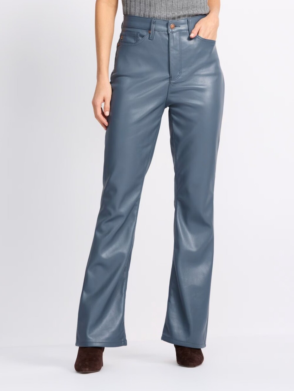 Judy Blue Faux Leather Flared Pants